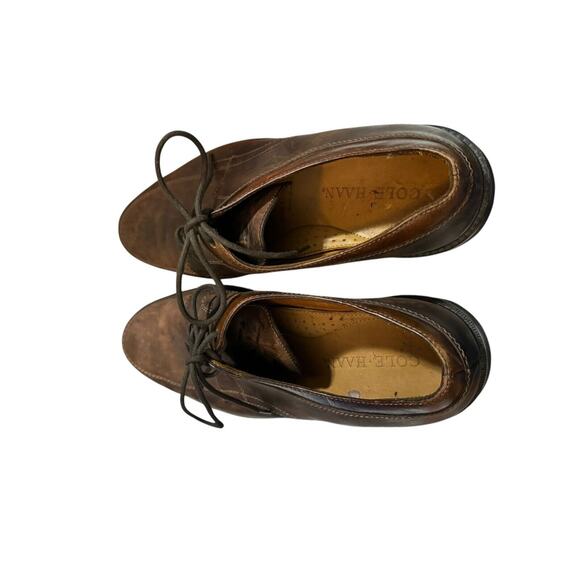 Cole Haan Oxford Brown Leather Loafer Shoes Size 11 6351